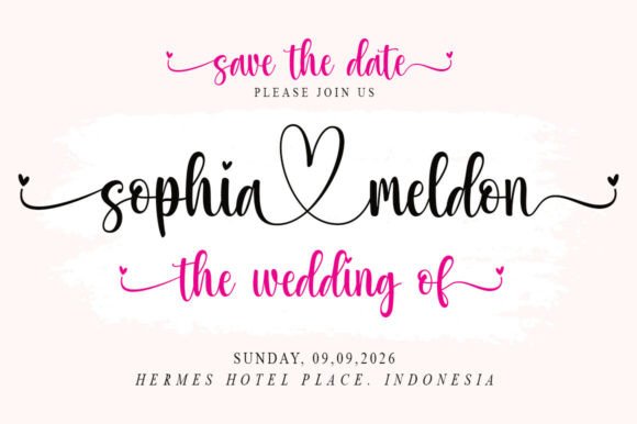 Smitha Juliete Font PNG with transparent background - Preview 2