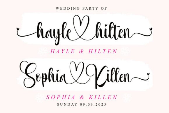 Smitha Juliete Font PNG with transparent background - Preview 3
