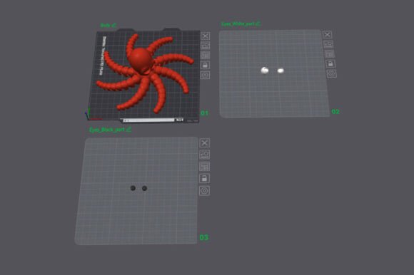Articulated Octopus 3D Print Model | Flexible FDM Print-in-Place - Image 3