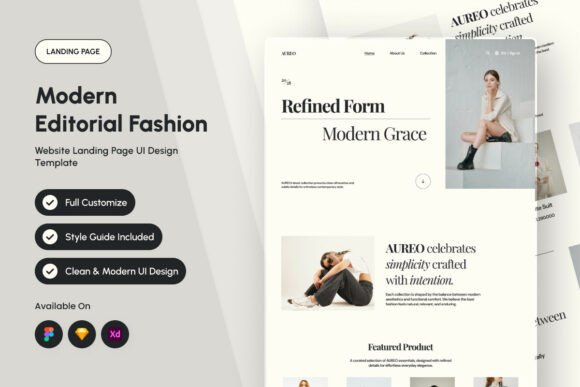 Aureo – Modern Fashion Landing Page