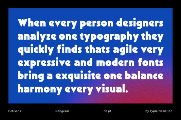 Befisans Font - Preview 6
