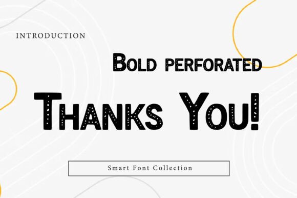 Bold Perforated Font - Preview 2