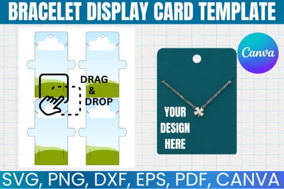Bracelet Display Card Canva Template