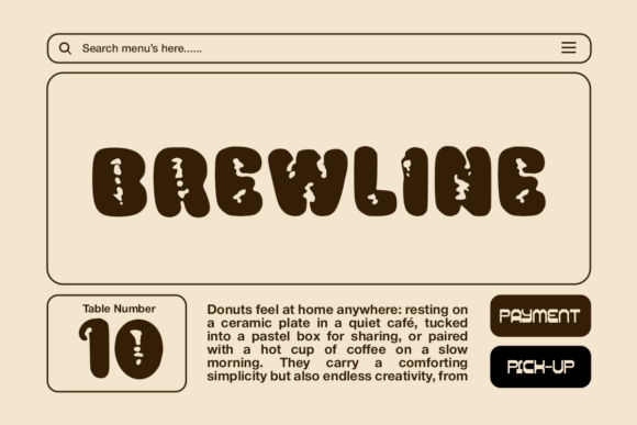 Cafeon Font PNG with transparent background - Preview 1