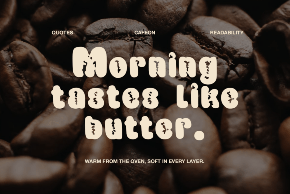 Cafeon Font PNG with transparent background - Preview 3