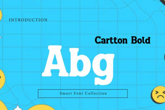 Cartton Bold Font PNG with transparent background - Preview 1