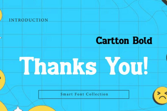 Cartton Bold Font PNG with transparent background - Preview 2