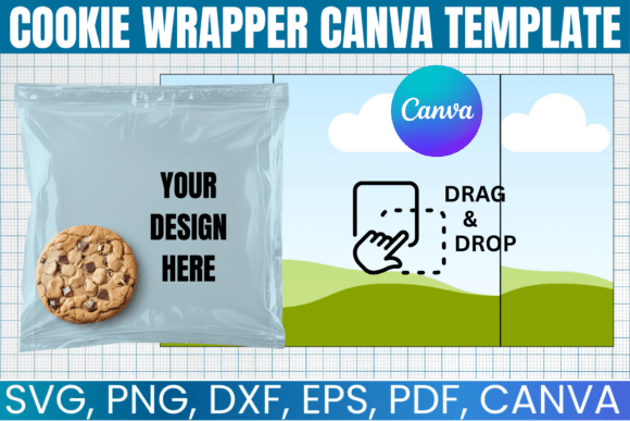 Cookie Wrapper Canva Editable Template