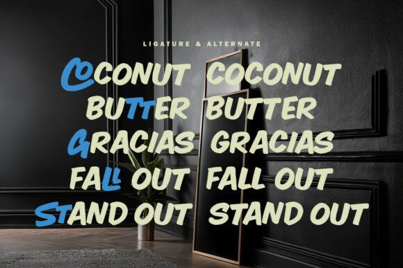 Copasty Lingers Font PNG with transparent background - Preview 5