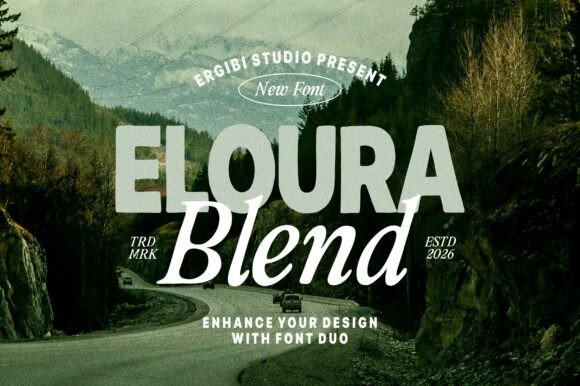 Eloura Blend Serif Font By ergibi studio