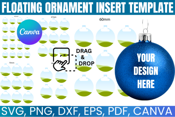 Floating Ornament Insert Canva Template