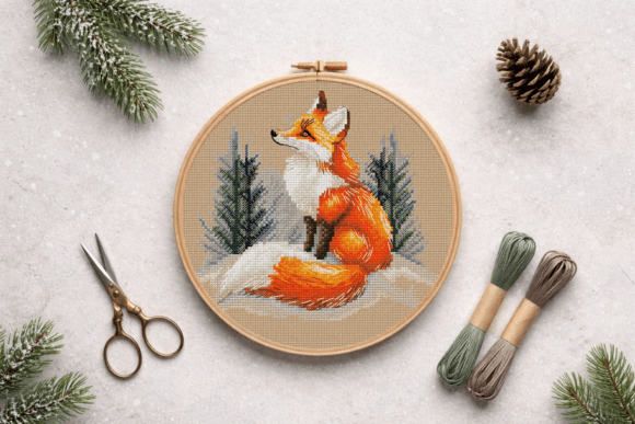 Fox Cross Stitch Pattern PDF