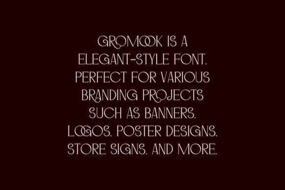 Gromook Font - Preview 4