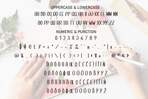 Journal Stories Font PNG with transparent background - Preview 6