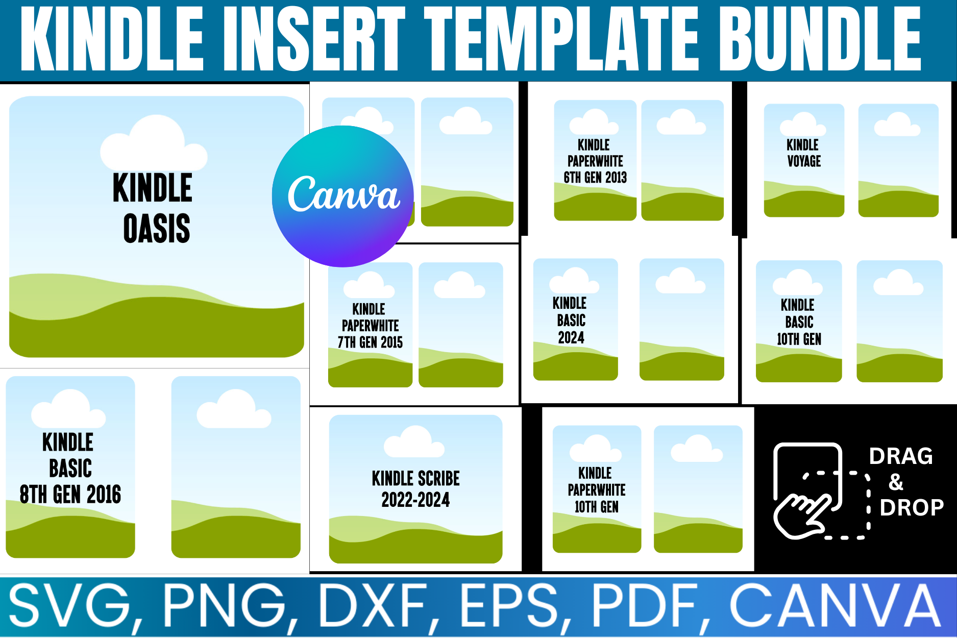 Kindle Insert Template Bundle