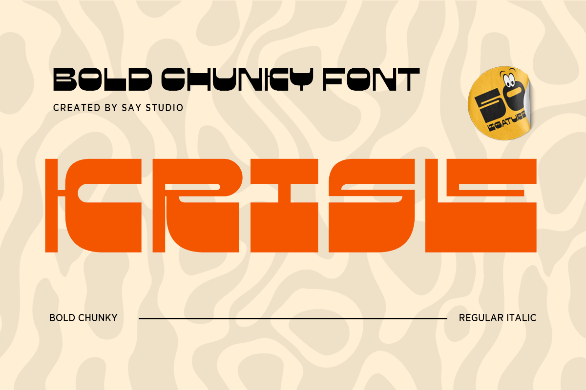 Krisle Bold Chunky Typeface preview