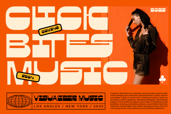 Krisle - Bold Chunky Typeface Font PNG with transparent background - Preview 2