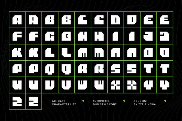 Krugerz Font PNG with transparent background - Preview 1