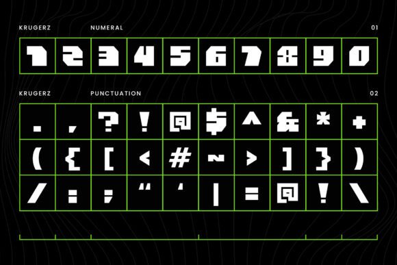 Krugerz Font PNG with transparent background - Preview 2