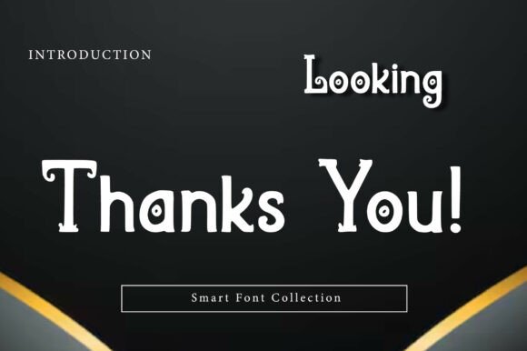 Looking Font PNG with transparent background - Preview 2