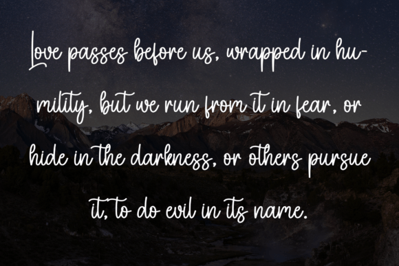 Midnight December Font PNG with transparent background - Preview 5