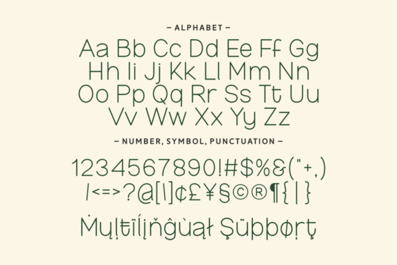 Minimalist Lemonade Font PNG with transparent background - Preview 4