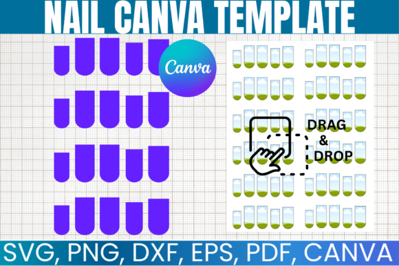 Nail Template, Printable Nail Design