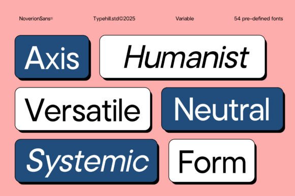 Noverion Sans Font PNG with transparent background - Preview 1