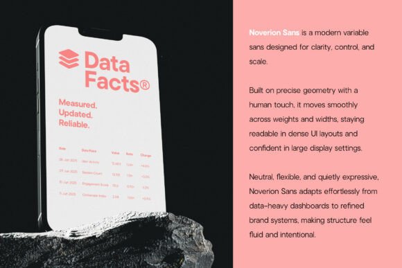 Noverion Sans Font PNG with transparent background - Preview 2