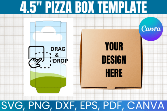 Pizza Box Template, Cookies Box SVG
