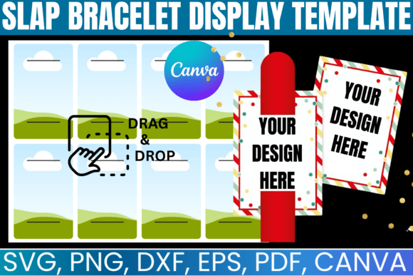 Slap Bracelet Display Canva Template
