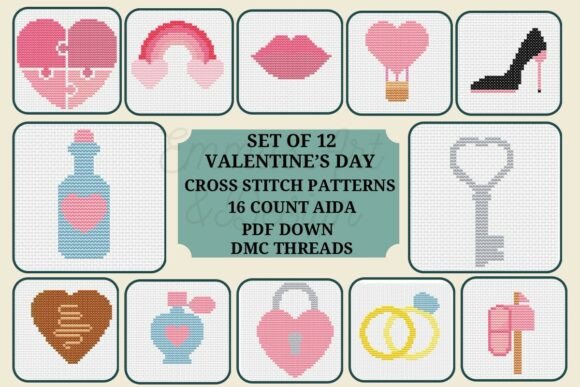 Valentine’s Day Cross Stitch Patterns