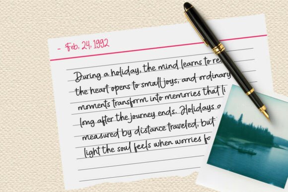 Bachelor Notes Font - Preview 1