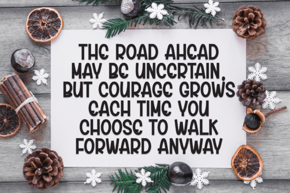 Christmas Background Font - Preview 4