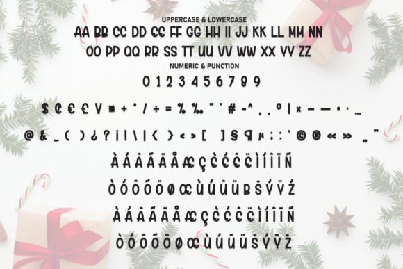 Christmas Background Font - Preview 6