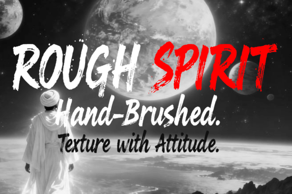 Elanova Brush Font PNG with transparent background - Preview 2