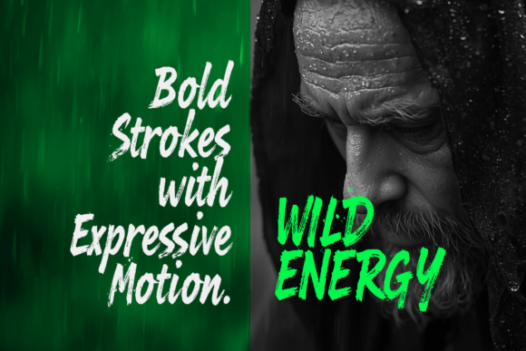 Elanova Brush Font PNG with transparent background - Preview 3