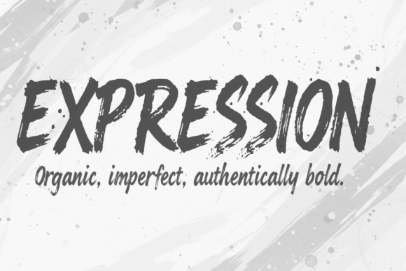 Elanova Brush Font PNG with transparent background - Preview 5