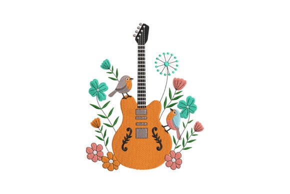 Floral Guitar