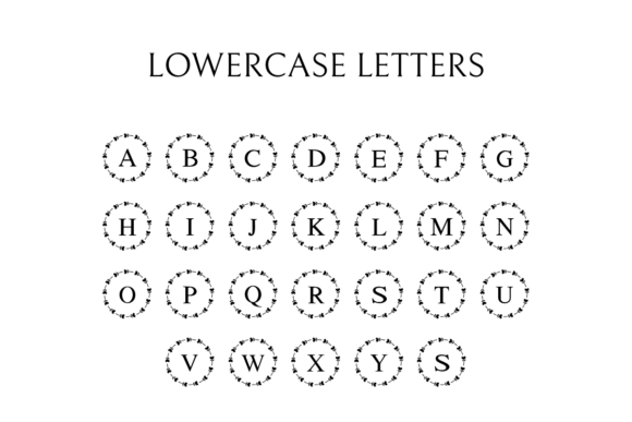 Floral Heart Monogram Font - Preview 6