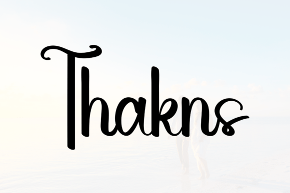 January Sketch Font PNG with transparent background - Preview 4