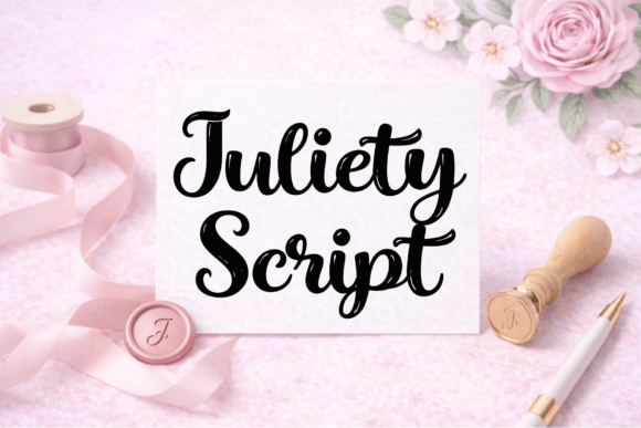 Juliety Font PNG with transparent background - Preview 4