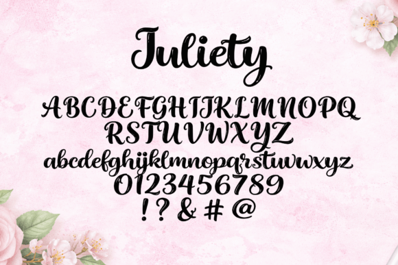 Juliety Font PNG with transparent background - Preview 6