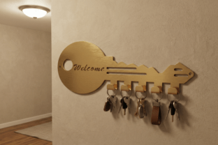 Metal Keychain DXF Laser Cut File · Creative Fabrica