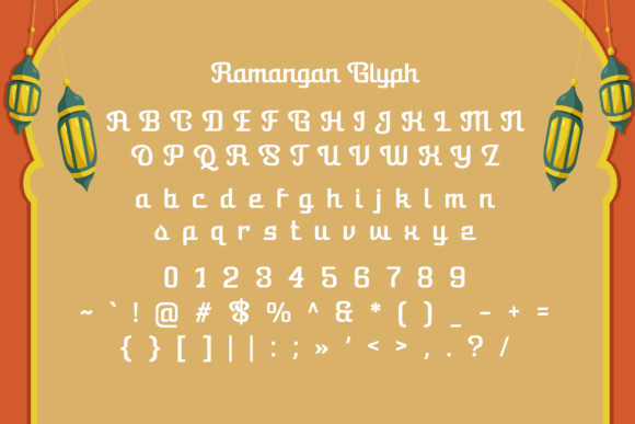 Ramangan Font PNG with transparent background - Preview 6