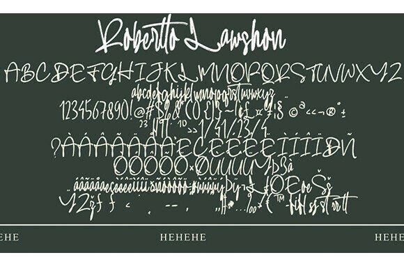 Robertto Lawshon Font PNG with transparent background - Preview 4