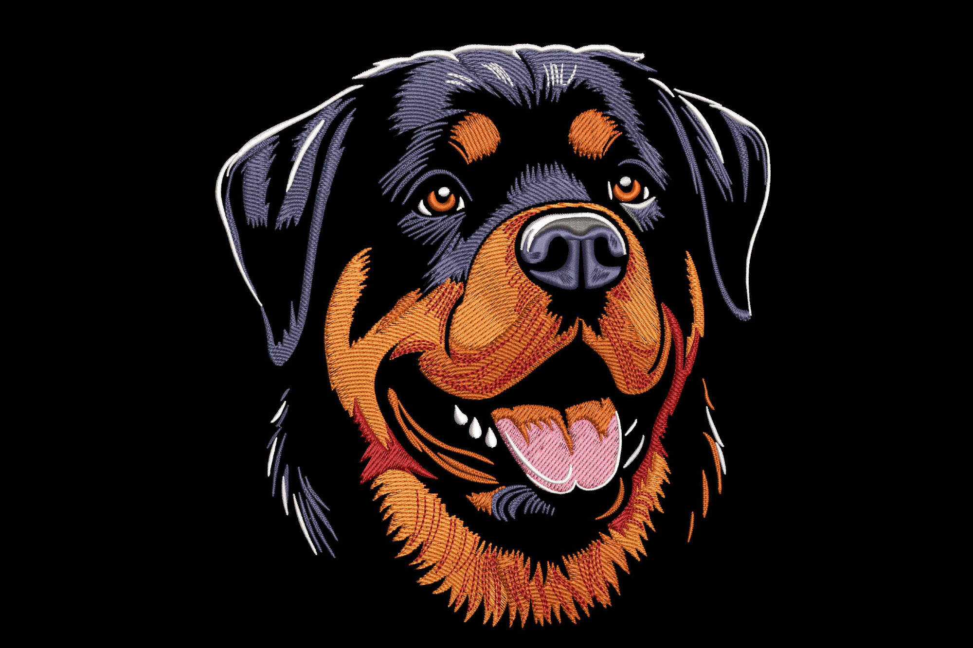 Rottweiler Dog Head
