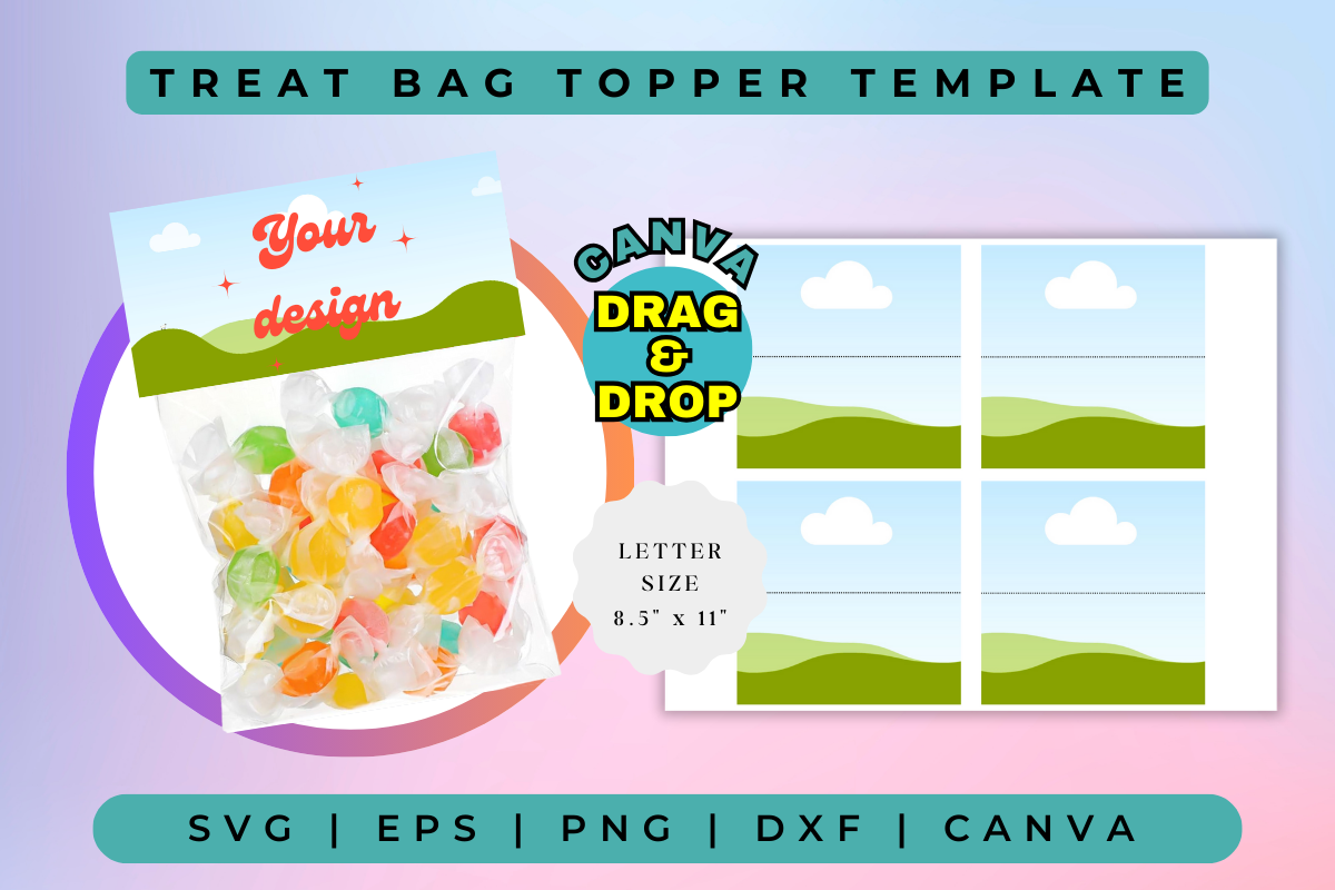 Treat Bag Topper Template