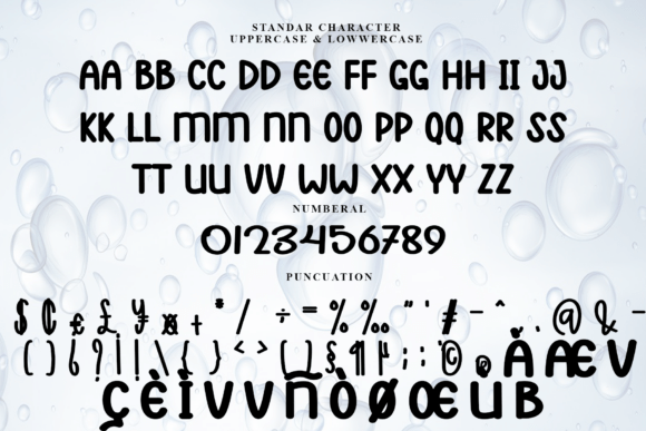 Bubble Water Font - Preview 4