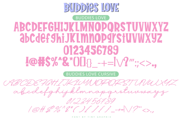 Buddies Love Duo Font - Preview 1